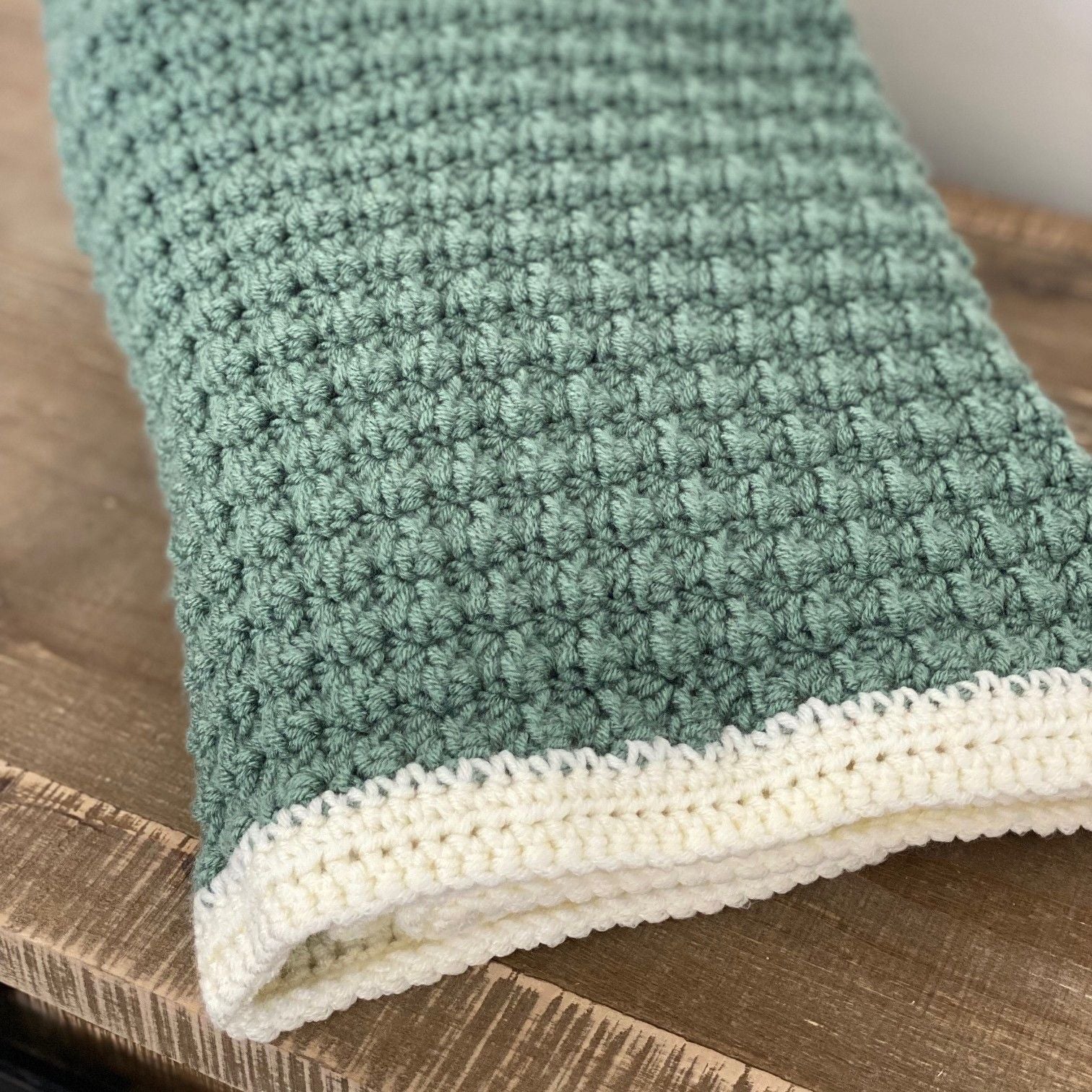 Modified Sedge Stitch - Baby Blanket - Image 3